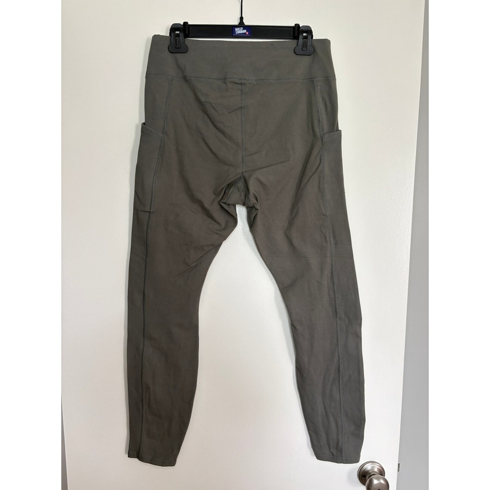 NEW Pact Go-To Pocket Leggings Large Green Organic Cotton High Waisted WB1-W1K - Picture 3 of 4
